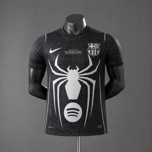 26-27 Barcelona x SpiderMan Black - Player Version