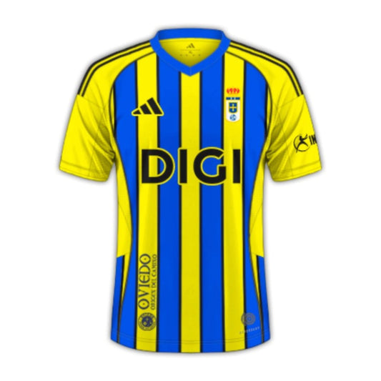 Real Oviedo Shirt 25/26 – Blauw en Geel