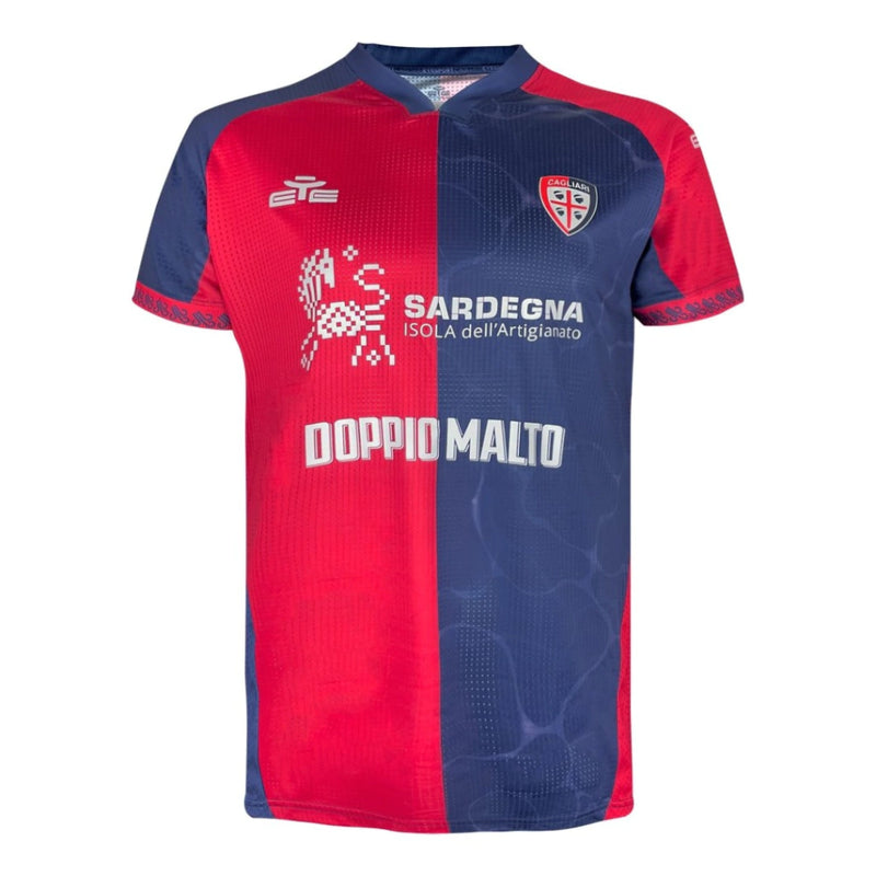 CAMISA DO CAGLIARI 25/26 AZUL E VERMELHO