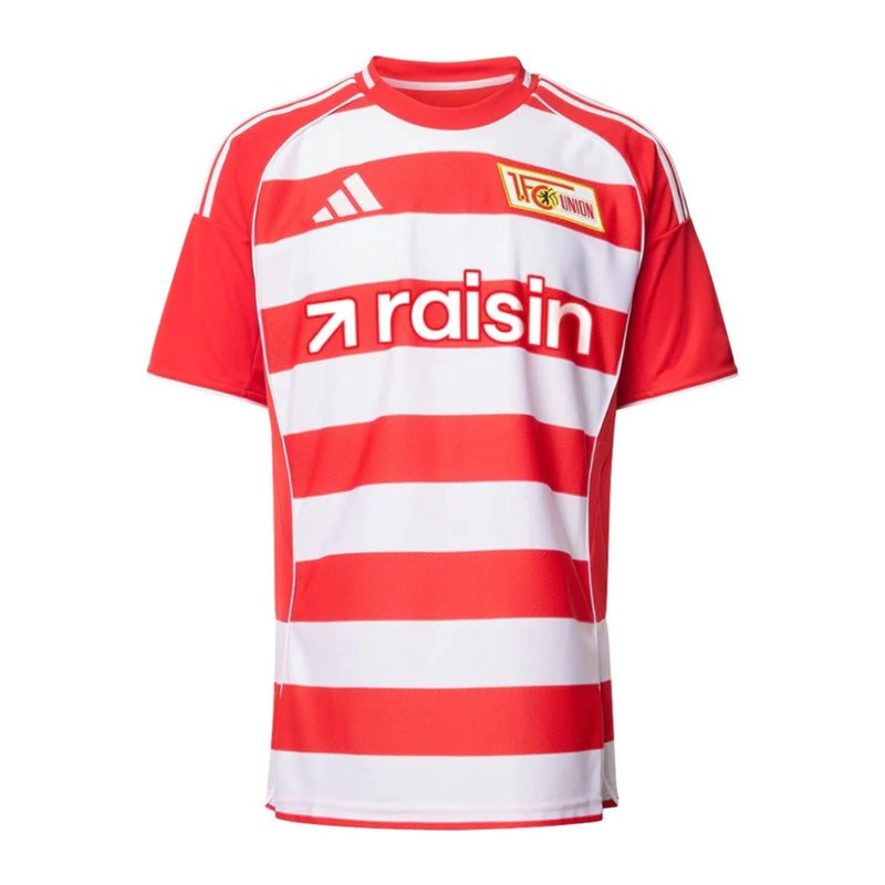 CAMISA DO UNION BERLIN 25/26 VERMELHO E BRANCO